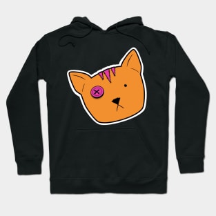 Stuffed Voodoo Tabby Kitten - Orange/Pink Hoodie